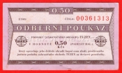 0,50 Kčs-Tuzexová poukázka 1989/I