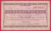 0,50 TKčs-Tuzexová poukázka z let 1962-69