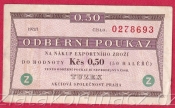 0,50 TKčs-Tuzexová poukázka 1972/I-Z