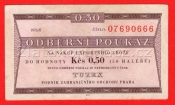 0,50 TKčs-Tuzexová poukázka 1975/II