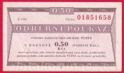 0,50 TKčs-Tuzexová poukázka 1985/II