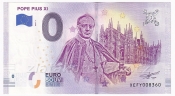0 Euro souvenir - Pope Pius XI