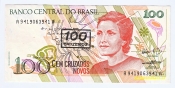 Brazílie -100 Cruzeiros- 100 Cruzados Novos 1990 