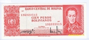 Bolívie - 100 Pesos Bolívianos 1962 