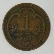 1 haléř F.J.I.-1893