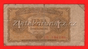 1 Kčs 1953 UB - český číslovač