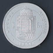 1 zlatník  1877 K.B.