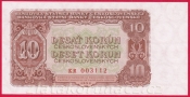 10 Kčs 1953 KR- český číslovač