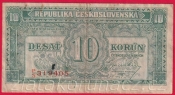 10 Kčs b.l.1945 PS