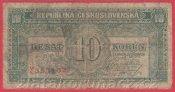 10 Kčs b.l. 1945 VN
