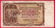 100 Kčs 1953 BM-ruský číslovač