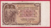 100 Kčs 1953 BP-ruský číslovač