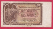 100 Kčs 1953 BT-ruský číslovač