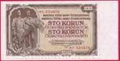 100 Kčs 1953 MA -český číslovač