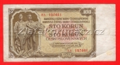 100 Kčs 1953 XA