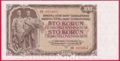100 Kčs 1953 ZB -ruský číslovač