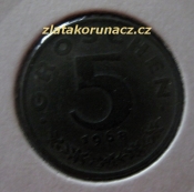 Rakousko - 5 groschen 1968