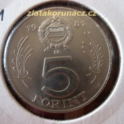 Maďarsko - 5 forint 1981