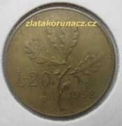 Itálie - 20 lir 1958 R