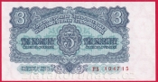 3 Kčs 1953 PS - český číslovač
