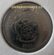 Seychelles -  25 cents 1993