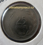 Turecko - 25 kurus 1962