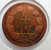 4 Krejcar 1860A