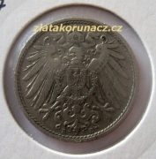 Německo - 10 Reich Pfennig 1907 E