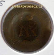 Francie - 5 centimes 1855 D