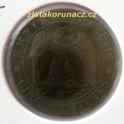 Francie - 5 centimes 1855 MA
