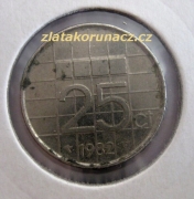 Holandsko - 25 cent 1982