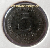 Polsko - 5 fenigow 1918