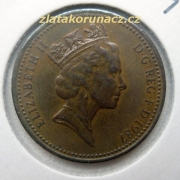 Anglie - 1 Penny 1987