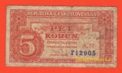 5 Kčs 1949 A 57