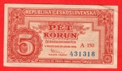 5 Kčs 1949 A 150