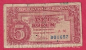5 Kčs 1949 A 26