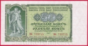 50 Kčs 1953 BA-ruský číslovač