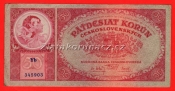 50 korun 1929  Yb
