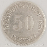 50 pfennig 1875 A