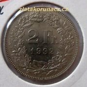 Švýcarsko - 2 frank 1992 B