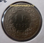 Švýcarsko - 1 frank 1977