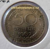 Indie - 50 paise 1967