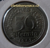 Německo - 50 Pfennig Reich 1919 E
