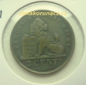 Belgie - 2 centimes 1911  Belgen