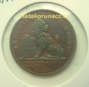 Belgie - 2 centimes 1919  Belgen