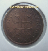 Finsko - 5 penniä 1966