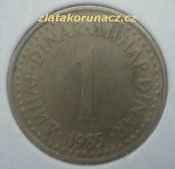 Jugoslávie - 1 dinar 1985