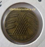 Německo - 10 Reichspfennig 1926 A