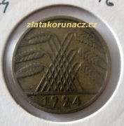Německo - 10 Reichspfennig 1924 F