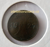 Německo - 1 Reichspfennig 1927 D